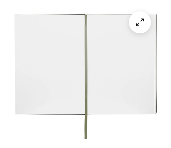 Hugo Boss Khaki Plain Notebook Essential A5 Vegan Leather Cover 160 Pages (80m/m2) 148 x 210mm Pagemark - Image 2